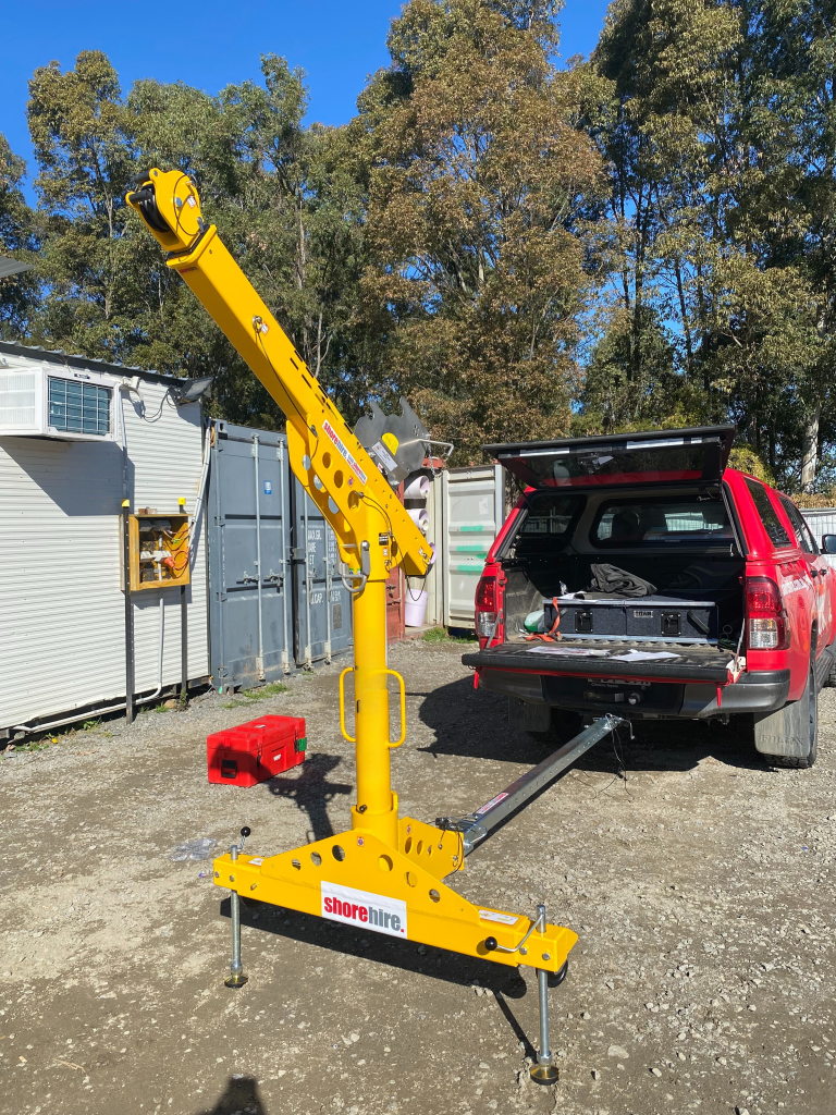 Hire Davit Arm Trailer Hitch Mount Brisbane Melbourne Sydney